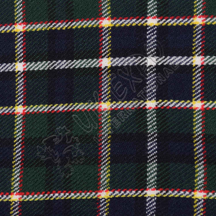 White Line with Light Green and Light Blue Tartan No 75