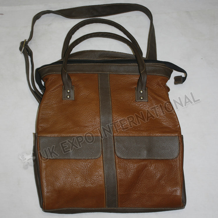 Teen Age Laptop Brown Leather Bag