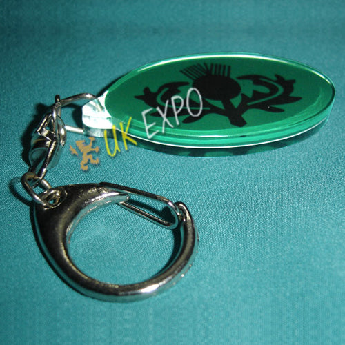 Thistle Double Side Printed Key Chain