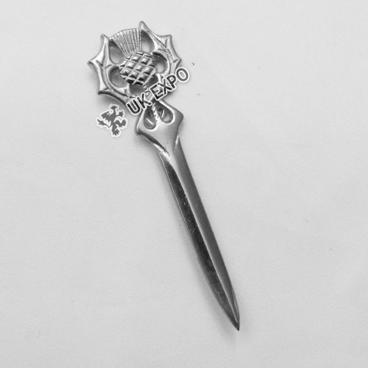 Thistle Kilt Pin Chrome Plated