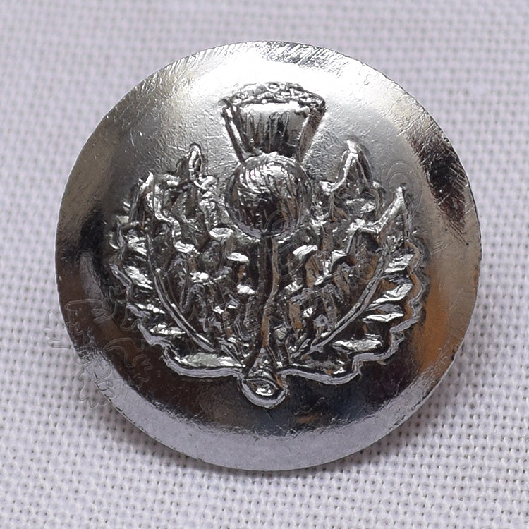 Thistle Round Mirror Finish Buttons