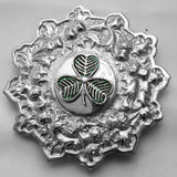 Trim Brooch With Shamrock Badge