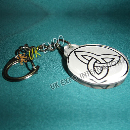 Trinity Knot Double Side Printed Key Chain