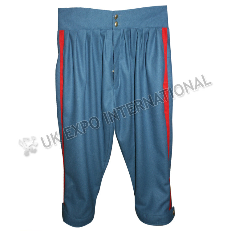 Sky Blue Red Stripe Viking Medieval Trouser