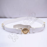 British Ceremonial Sword Buckle White Parade Belt