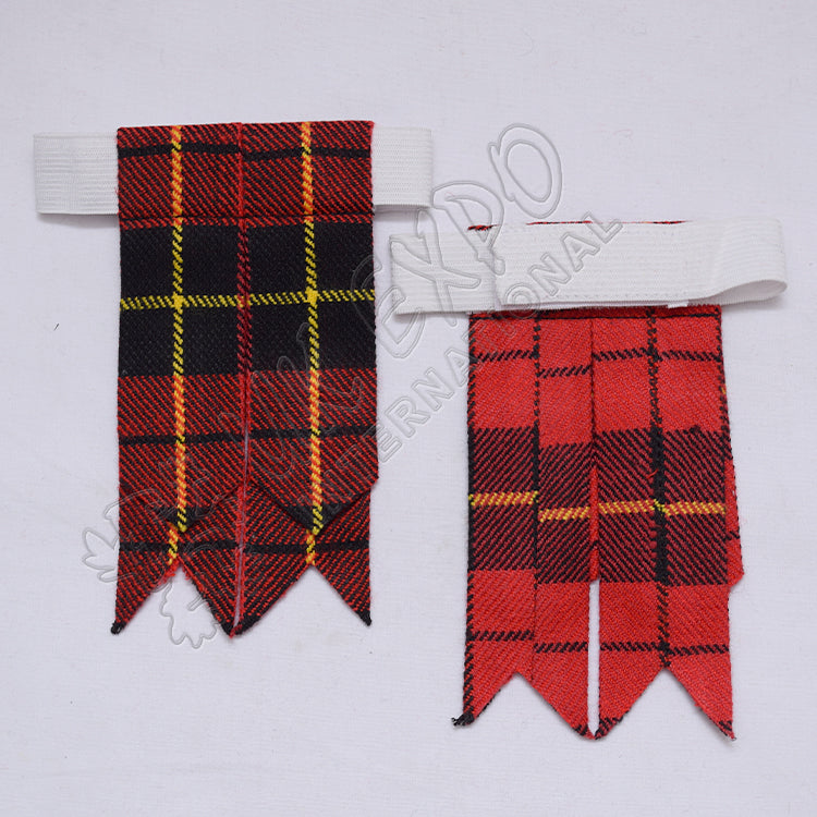 Wallace Modern Tartan Kilt Flashes
