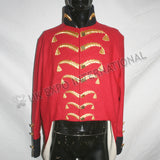 Waterloo ADC Levee Red Gold Zari Embroidery Coat