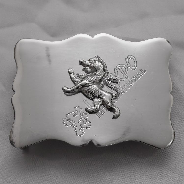 Wavy Lion Belt Buckle
