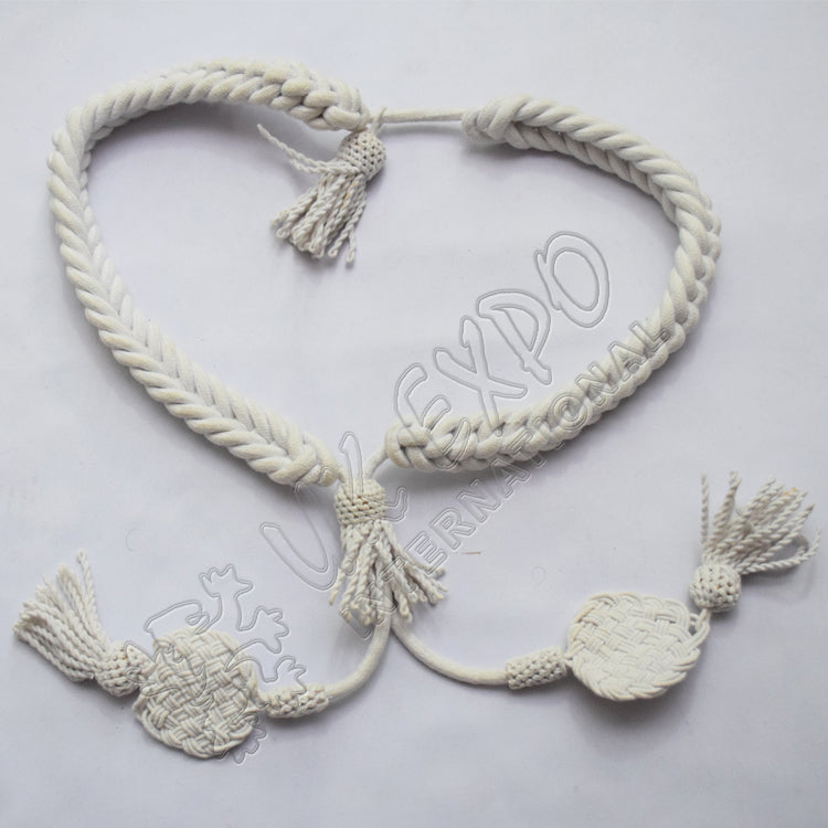 White Grenadier Military Hat Cord
