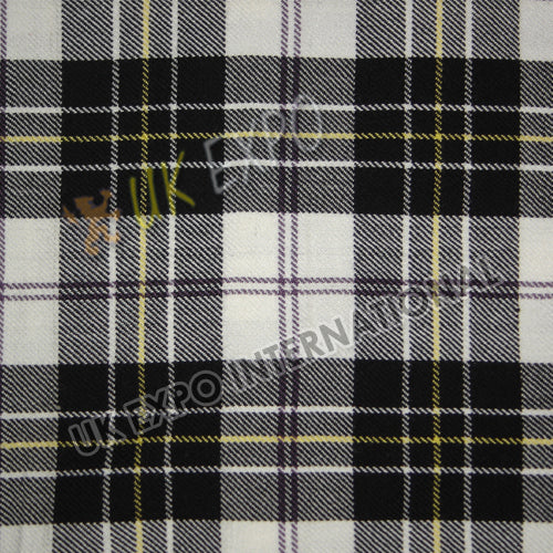Macphersono White and Black Tartan Dress Tartan