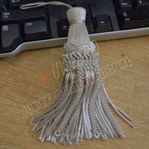 Silver Bullion French Material Tassel
