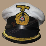 German WWII Kriegsmarine Captain Visor Hat