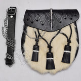 White Fur Semi Dress Stylish Sporran