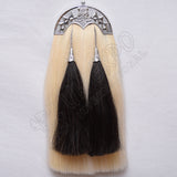 Scottish Flower White Horse Hair Sporran