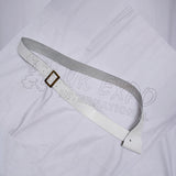 White Leather Cross Belt Bayonet Holder Military Shoulder Belt
