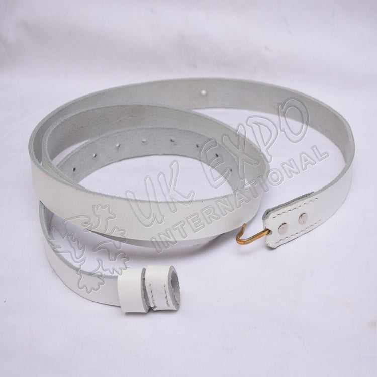 White Buff Leather Musket Sling