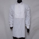 Civil War White Muslin Officer Pleated Shirt