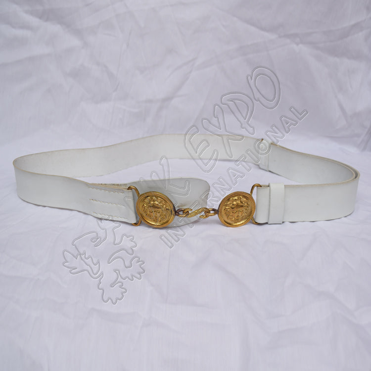 French Hussars 19th Century Officer White Sword Belt