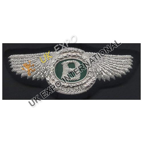 Custom Aviation B Wing Bullion Badge