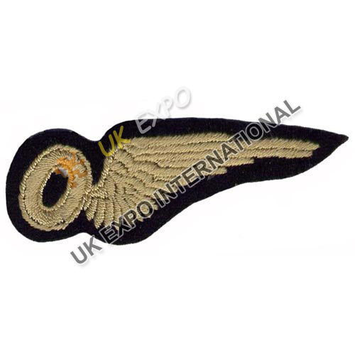 RAF WWII Observer Brevet Wings Bullion Badge