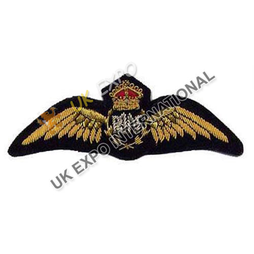 RAF Pilot Wings Bullion Badge