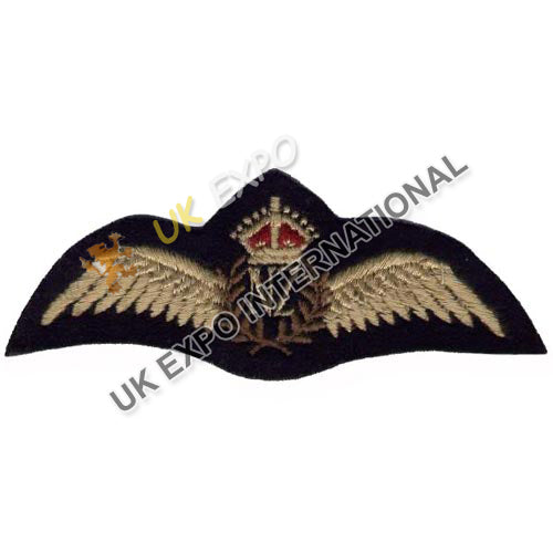 RAAF Style Pilot Wings Bullion Badge