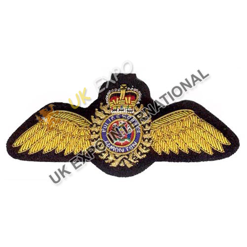RAF Style Aviator Wings Bullion Badge