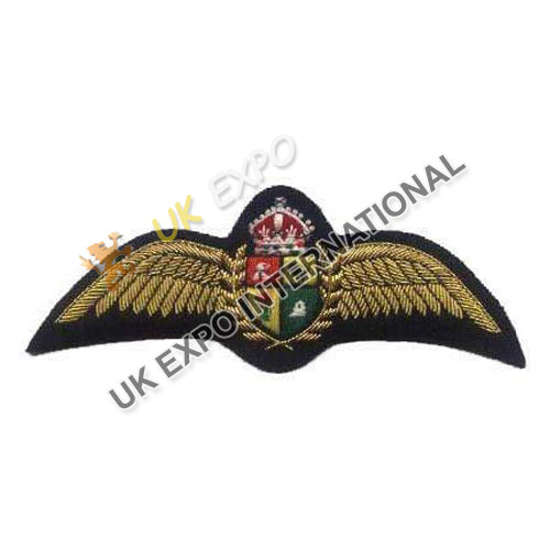 RAAF Style Pilot Wings Bullion Badge
