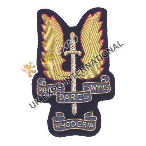 Rhodesian SAS Wing Bullion Blazer Badge