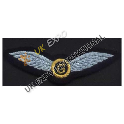 RAF Style Pilot Wings Bullion Badge