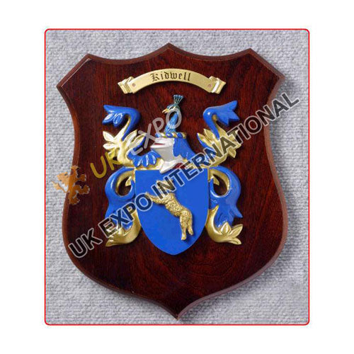 Kidwell Family Crest Wall Plaque