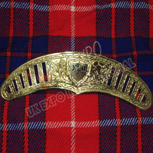 XXII Gold Officer Brass Cantle