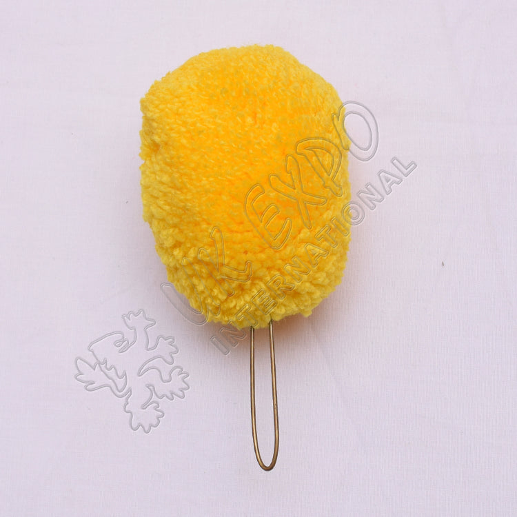 Shako Hat with Yellow Pom Pom