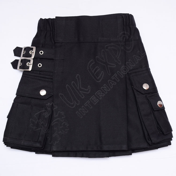 Youth Black Utility Kilt